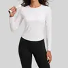 Traje de Camiseta de Manga Larga para Correr para Mujer Juyitang Aspecto Adelgazante Top de Yoga Nuevo Traje Deportivo de Fitness