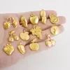 Aço Inoxidável 304 DIY Colar Pulseira Joias Série Frutas de Verão Morango Cereja Uva Pingente Acessórios Pingente