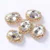 Modelo Completo Vidrio Blanco Hebilla de Cristal de Diamante Garra Soldada Borde de Diamante Joyería DIY Accesorios para Ropa Cadena de Garra Joyería de Diamante
