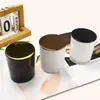 Copos de vela perfumada brancos para atacado, potes de vidro para velas de uso doméstico, suportes de vela pretos, copos de vela decorativos