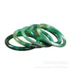 Pulsera de Ágata Roja Natural con Patrones tipo Seda, Pulsera de Calcedonia Verde para Mujer, Pulsera Estrecha de Calcedonia Roja con Hermosos Colores
