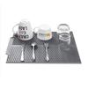 Alfombrilla de drenaje diagonal de silicona transfronteriza en stock, alfombrilla para fregadero de cocina, alfombrilla de silicona para mesa de comedor del hogar, aislamiento térmico, secado, multifuncional