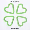 Gran Stock Mosquetón Forma de Corazón Botón para Ropa Infantil DIY Gancho Pequeño Forma de Corazón Mosquetón Corazón Melocotón