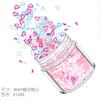 Lentejuelas doradas para uñas 4 mm corazón hueco rosa set de 12 colores esmalte de uñas joyería material gota de pegamento