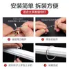 Gancho para cortina de ducha anillo abierto gancho móvil para cortina anillo de hebilla anillo de anillo para barra romana anillo de hierro metálico anillo de hoja suelta anillo de libro anillo de tarjeta