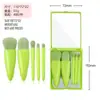 Viajes transfronterizos 5 cajas de espejo set de brochas de maquillaje brocha para polvos multifunción brocha para rubor mini espejo pequeño brocha de maquillaje