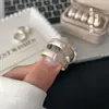 Anillo de gato de la fortuna de plata pura 999.9 de Fu, anillo abierto de plata auspicioso pintado en oro para hombres y mujeres, trae riqueza y buena fortuna