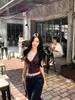 Camiseta Blanca con Adorno de Encaje Estilo Puro Deseo para Mujer 2025 Nuevo Verano Chica Picante Cuello en V Top Sexy de Manga Corta