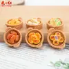 Cesta Tejida Serie de Pasteles y Pan Juguete Alimentario Pegamento de Crema Pegajosa DIY Cabeza de Resina Funda para Teléfono Colgante Materiales Hechos a Mano