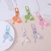Novo chaveiro de badminton cor de doce simulado com pingente de contas DIY para bolsas e bolsas atacado