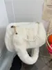 2025 Otoño e Invierno Nuevo Estilo Bolso Bandolera Bolso de Hombro de Piel Textura de Alta Gama Diseño de Nicho Bolso de Axila Bolso de Peluche Imitación Piel