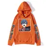 Casaco de moletom transfronteiriço Anime Black Deacon com estampa de moletom Outono Solto Casaco de marca da moda Masculino Outono