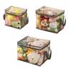 Bolsa de armazenamento de brinquedos multifuncional doméstica portátil transparente para bonecas, bolsa de acabamento de grande capacidade à prova d'água, bolsa de armazenamento de livros
