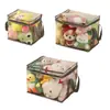 Cesta de Almacenamiento para Juguetes Infantiles Hogareña de Gran Capacidad Bolsón Cubo para Bloques de Construcción de Bebé Bolsa Transparente Sellada para Almacenamiento de Libros Escolares