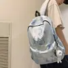 Mochila de Novo Estilo para Mulheres, Mochila Casual Leve para Homens, Nova Bolsa Escolar Versátil para Alunos do Ensino Fundamental II e Médio, Mochila Escolar Personalizada, Transfronteiriça