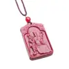 Colgante de Cinabrio Año de la Serpiente Zodiaco Joyería Diseño de Nicho Collar Largo para Mujer Cinabrio Wu Su Dai Collar General