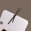 Pinza para el cabello de diamantes de imitación de alta gama, Flequillo brillante y exquisito, Pinza lateral, Pinza para el cabello de una palabra, Elegante pinza de pico de pato, Accesorio para el cabello de pinza superior