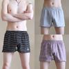 Ropa Interior para Hombre Hua Jielong Bóxer Rayado Algodón Bóxer Hombre Holgado Delgado Transpirable Calzoncillos