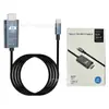 Cable Adaptador Tipo-C a HDMI Cable de Alta Definición 4K para Laptops, Teléfonos Móviles, Tablets y Proyectores