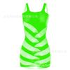 Lencería sexy malla jacquard sexy falda tubo transparente falda de tirantes w084