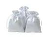 Bolsa de Cetim com Cordão Transfronteiriça com Toque de Luxo, Imitação de Joia Cetim de Seda Armazenamento de Peruca Bolsa de Cetim com Cordão