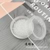 Caja Cuentas Espaciadoras para Joyería DIY Cuentas para Collar Relleno de Plata 2mm Cuentas de Arroz de Vidrio Material para Borlas Punto de Cruz Hecho a Mano