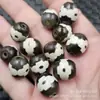 Antiguo Blanco y Negro Tres Ojos Inocente Cubo Cuentas Jade Cuentas Sueltas Ágata Manzana Cuentas Passepartout DIY Accesorios para Joyería Cuentas