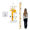Ins Habitación de Bebé y Niños Pequeños Medir Pies Accesorios Decorar Sala de Estar 3D Pegatinas de Pared para el Hogar Colgar Cuadros 0 a 2 m Madera Maciza