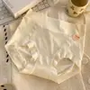Calcinha Feminina de Seda Gelada com Forro Antibacteriano de Algodão 7A, Cintura Média-Alta, Leve Controle de Barriga, Sem Costura, Respirável, Renda em Malha