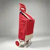 Carrito de compras plegable para comestibles, Carrito portátil de mano para uso doméstico, Carrito de equipaje para supermercado apto para personas mayores, Carrito para entrega de paquetes