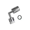Torneira universal com braço mecânico, saída de água giratória, borbulhador, conector de bico extensor e à prova de respingos.