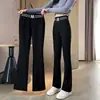 Pantalones de Microcampana 2024 para Mujer Tallas Grandes Cintura Alta Ajustados Adelgazantes Primavera y Otoño Nuevos Sueltos con Caída Pantalones Libres