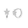 Pendientes de Aro Clásicos de Metal Cobre Incrustaciones de Diamante Clips para Orejas Moda Europea Americana Personalidad Tendencia Estilo INS Minimalista Versátiles Pendientes Joyería para Orejas
