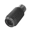 Juego de Tornillos Prisioneros de Acero al Carbono Grado 12.9 con Cabeza Hexagonal, Tornillos de Máquina Negros con Extremo Convexo, Tornillos sin Cabeza M2.5M4M10M12