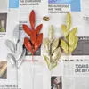 Transfronterizo Especialmente Diseñado para Navidad Polvo de Oro Simulado Guirnalda de Árbol de Navidad de 6 Hojas de Olivo Decoración de Ratán Esquejes al por Mayor