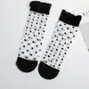 Medias de Cartulina Medias de Longitud Media para Niños Primavera y Verano Delgadas Medias con Encaje Estilo Lolita Japonés Medias de Moda con Frutas de Cristal