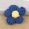 Lindo y Dulce Flor Puff Hecha a Mano Lana Crochet Pequeño Broche de Flor Flor Decorativa para Ropa Decoración para Bufanda Sombrero