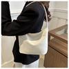 Bolsa de Ombro Estilo Minisary Feminina 2024 Nova Menina Elegante Doce Cor Sólida Bolsa Balde Estilo Ocidental Estilo Coreano Bolsa Casual