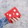 Nova carteira estilo antigo elemento Han bolsa curta para moedas estudante do ensino médio carteira pequena simples multifuncional grande capacidade porta-cartões