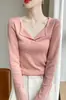 Tops curtos de outono e inverno, gola alta vintage, cardigã de fornecimento direto, suéter de tricô feminino com botões coloridos, fabricante elegante