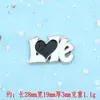 Nuevos Accesorios de Resina en Forma de Corazón Hebilla para Zapatos DIY Botón para Zuecos Materiales de Decoración para Pasador de Pelo Funda de Teléfono Venta al por Mayor