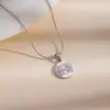 Ventas Directas de Fábrica Moda Transfronteriza Europea y Americana Diseño Simple Sentido del Diseño Collar con Colgante de Corazón Lujo Ligero Sensación de Alta Gama Colgante de Corazón