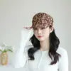 Sombrero de Pescador Sombrero de Tela Floral Sombrero Delgado de Cuenca Solar para Mamá Sombrero Solar Casual Sombrero para Personas Mayores Sombrero de Abuela para Mujer Primavera y Otoño