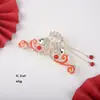 Novo Grampo de Cabelo com Borla Vintage Estilo Chinês para Casamento, Presilha de Tubarão Grande com Pérola Festiva da Moda, Grampo Super Fada Celebridade da Internet para Meninas
