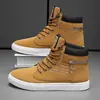 Tênis de cano alto, sapatos masculinos estilo coreano, sapatos de lona para estudantes, sapatos casuais masculinos, tênis versáteis da moda, sapatos da moda
