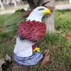 Escultura de Pássaro Águia Simulação Decorações para Pátio Externo Jardim Hall de Escritório Enfeites de Animais Modelo de Águia