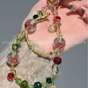 Nueva Cadena para Teléfono Móvil con Lentejuelas Finas y Perlas de Colores Navideños, Exquisita Atmósfera Navideña, Cadena para Teléfono Móvil de Moda Exquisita y Única