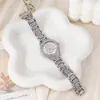 1 peça-Relógio de Pulso Feminino Quartz Casual Elegante All-Star Zircônia Fina Brilhante Relógios Mecânicos Femininos Moda Dobrável Fivela de Relógio