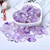 Cascalho de ametista natural ametista lavanda pedra original cristal roxo claro tapete para aquário decoração vaso de flores ornamentos