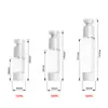 Frasco a vácuo AS de 15ml/30ml/50ml, frasco dispensador de amostra para água, loção e sérum, material de embalagem cosmética
